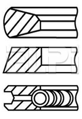 Set segmenti piston LP182 3435 STD ELPI